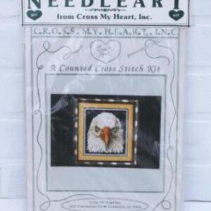 BALD EAGLE Counted Cross Stitch Kit Cross My Heart NEW Sealed Pkg